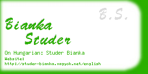 bianka studer business card